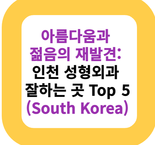 아름다움과 젊음의 재발견: 인천 성형외과 잘하는 곳 Top 5(South Korea)