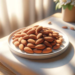 almonds.